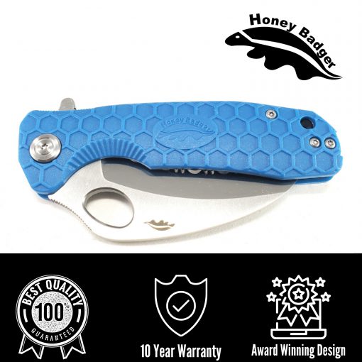 HB1128 Honey Badger Flipper Claw Medium Blue D2