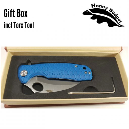 Honey Badger Knives EDC Pocket Knife by Western Active HB1137 Blue Claw