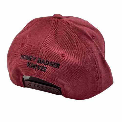 Honey Badger Adjustable Cap – Maroon Honey Badger Knives Pocket Knives
