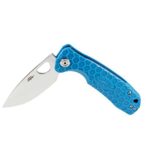 Drop Point Flipper Small Blue 8Cr13MoV (HB1024) Honey Badger Knives Pocket Knives