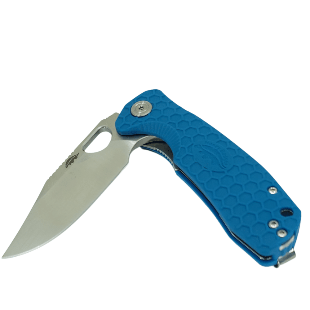 Clip Point Flipper Large Blue 8Cr13MoV (HB4066) Honey Badger Knives Pocket Knives