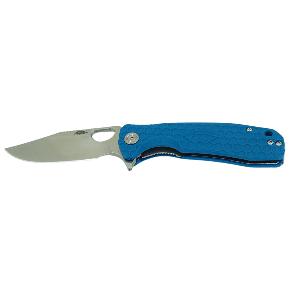 Clip Point Flipper Small Blue 8Cr13MoV (HB4078) Honey Badger Knives Pocket Knives