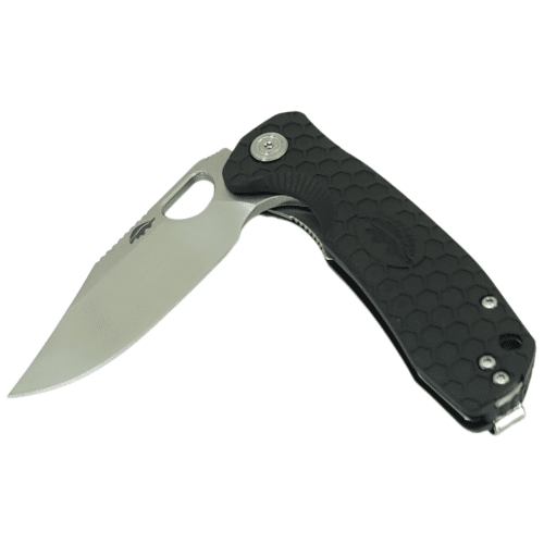Clip Point Flipper Small Black 8Cr13MoV (HB4075) Honey Badger Knives Pocket Knives